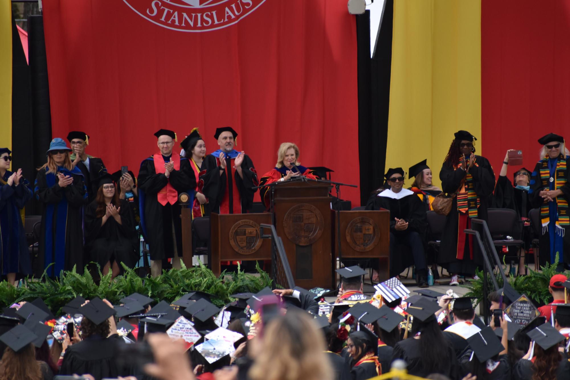 Cheers and tears for the first day of commencement