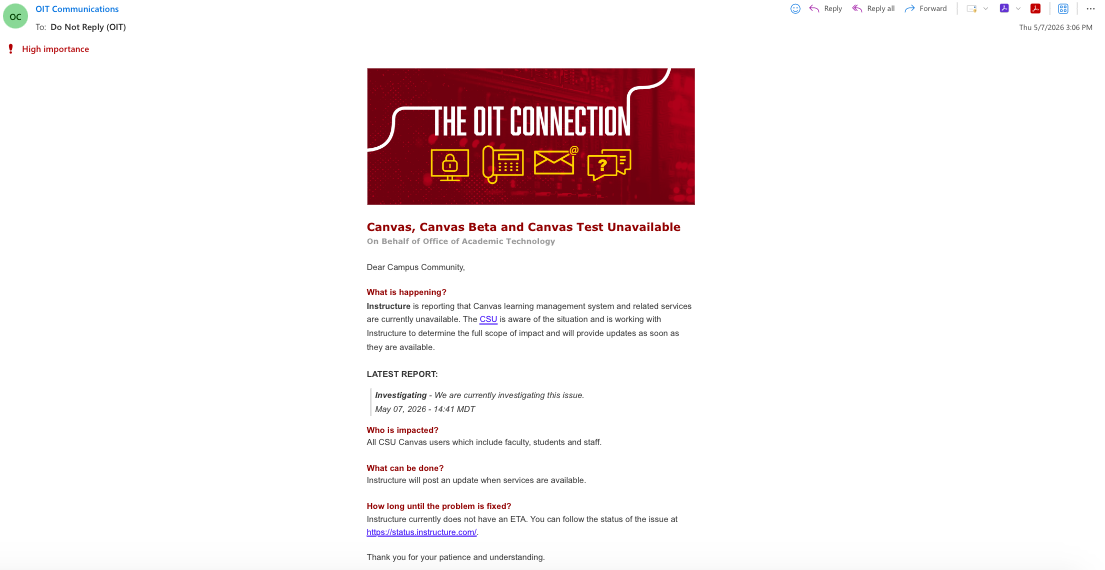 Canvas unavailable after ShinyHunter hack holds students information