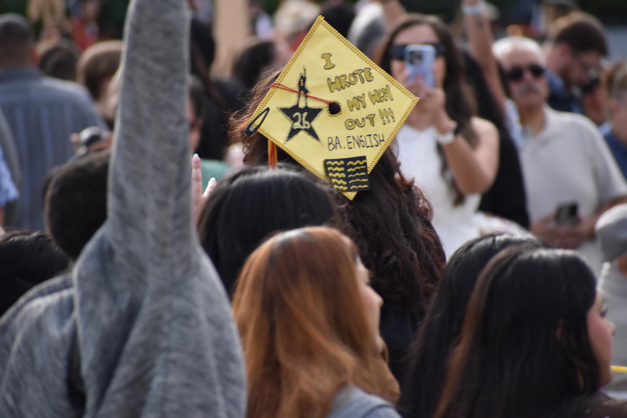 Cheers and tears for the first day of commencement