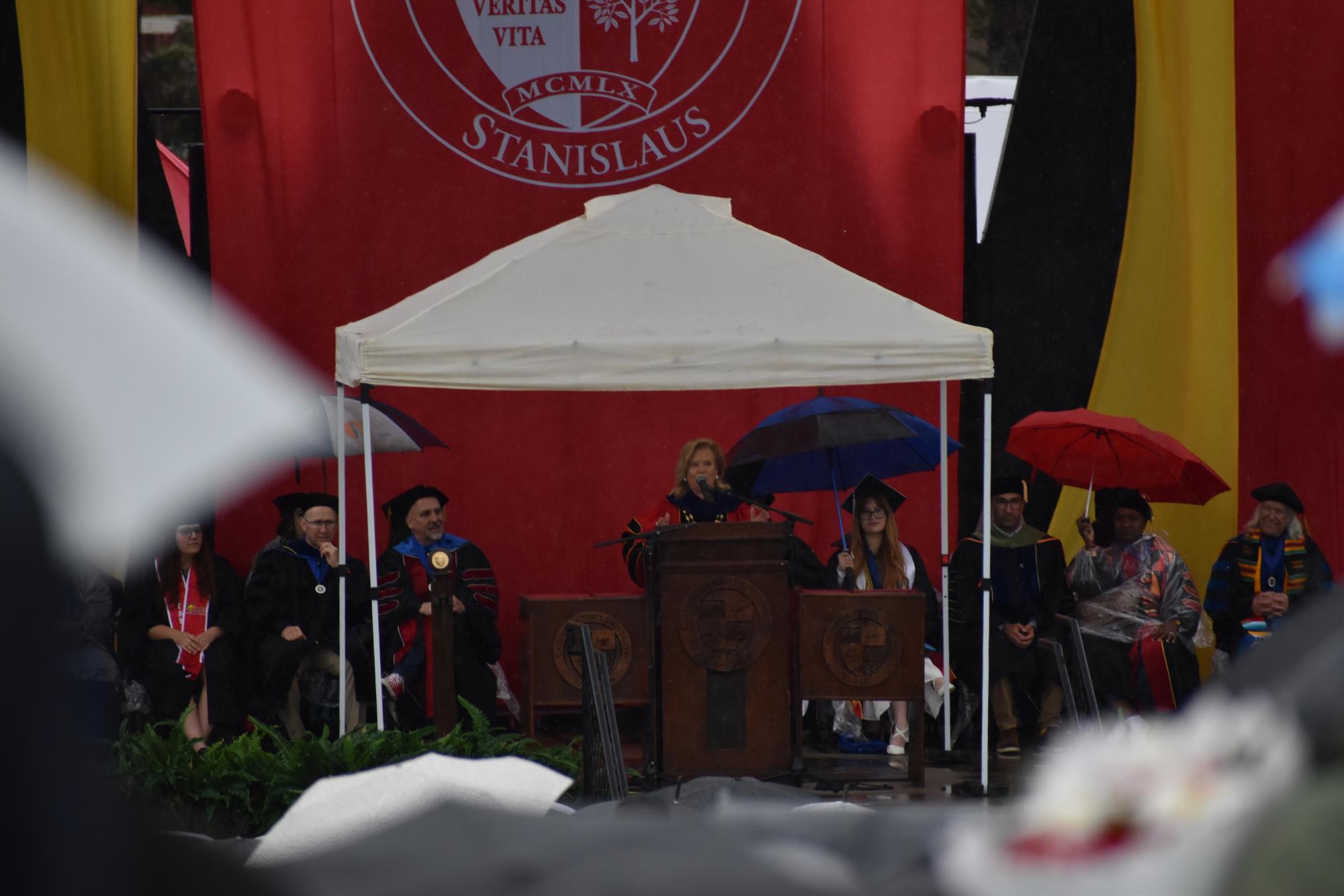 Rain did not dampen the bright future of College of Education, Kinesiology and Social work graduates