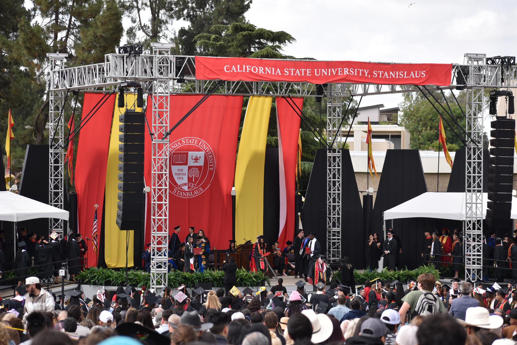 Cheers and tears for the first day of commencement