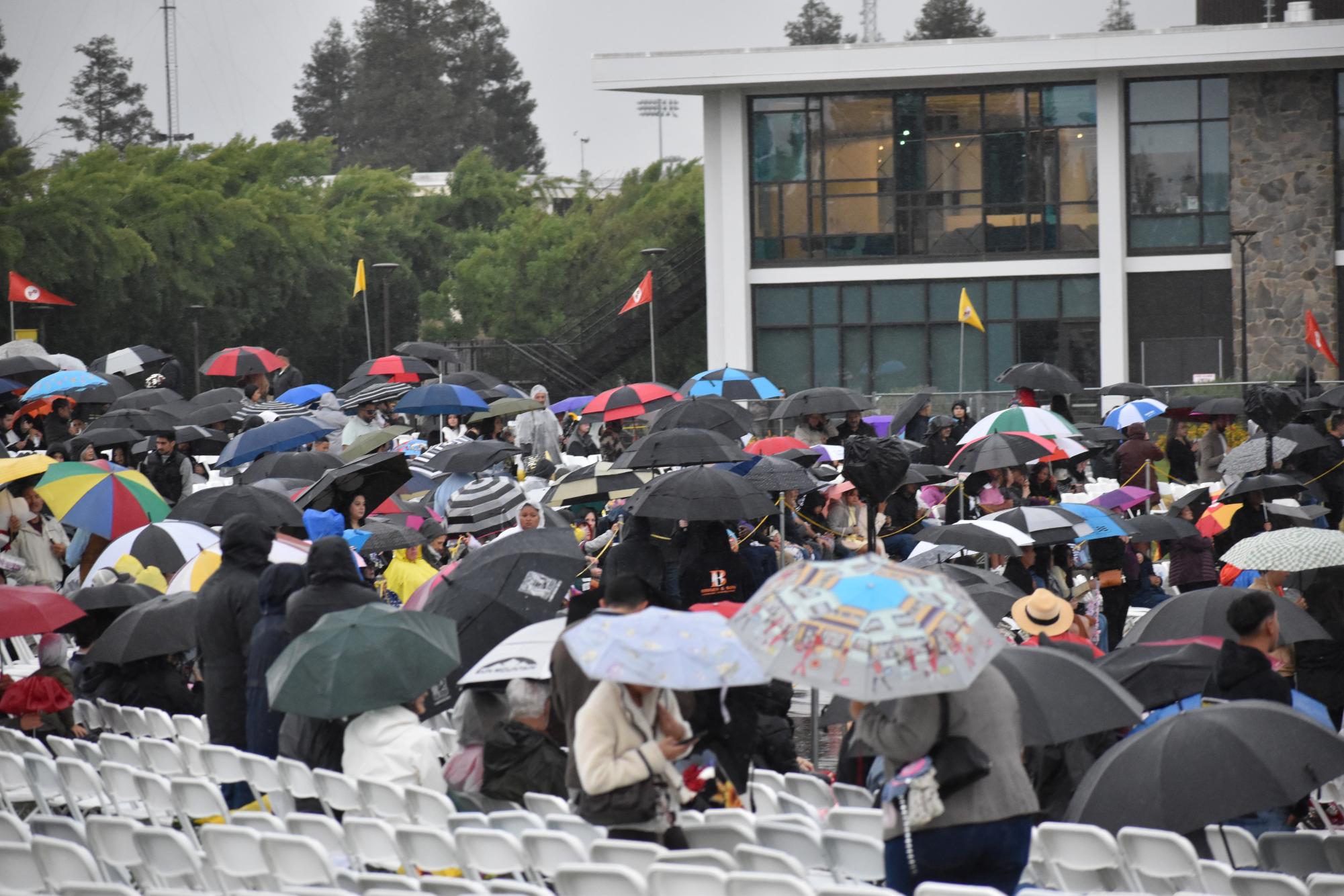 Rain did not dampen the bright future of College of Education, Kinesiology and Social work graduates