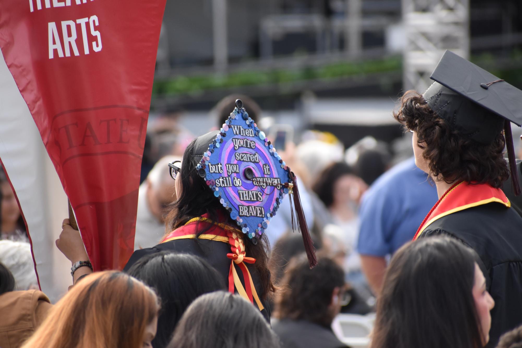 Cheers and tears for the first day of commencement