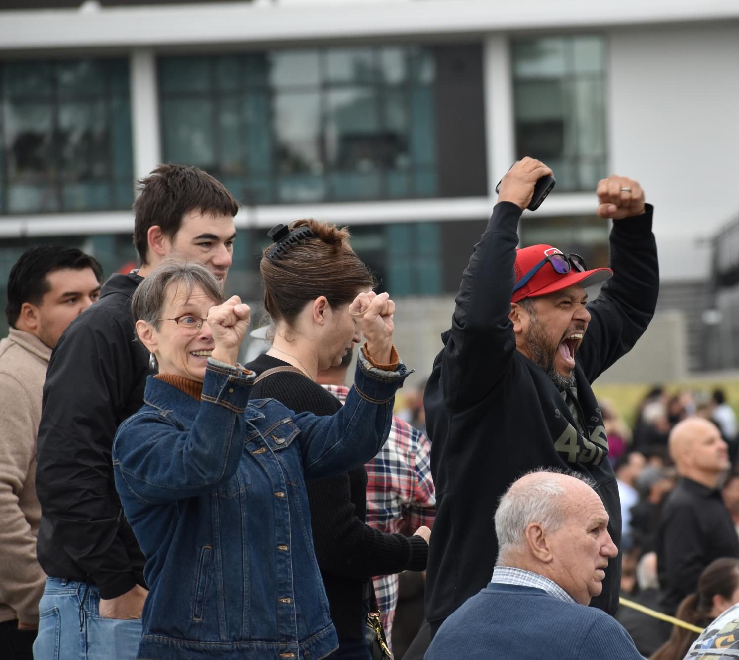 Families cheering for their graduates at the 66th commencement ceremony on Friday, May 29, 2026, in Turlock.