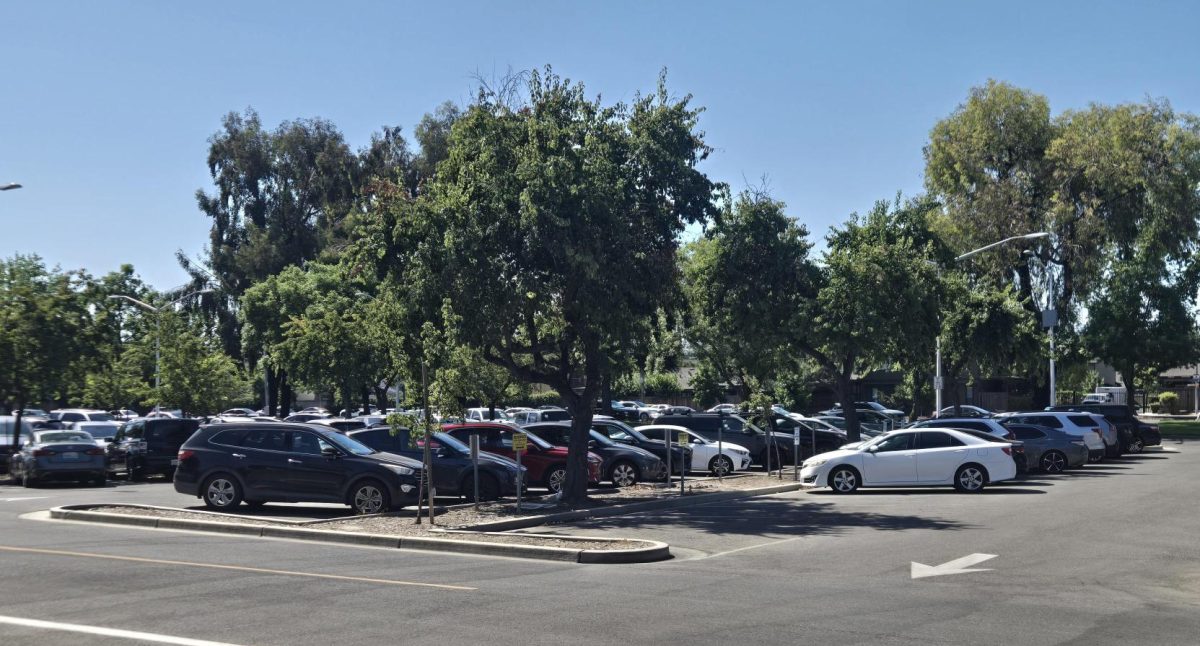 Picture of the school parking lot by Demergasso-Bava Hall on Monday, June 15, 2026